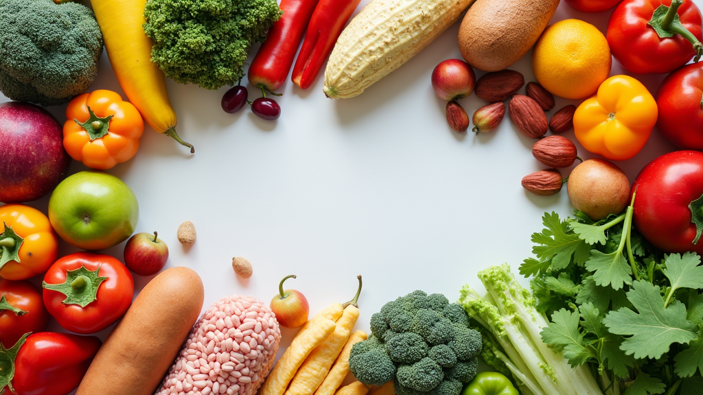 Assorted food items representing common allergens